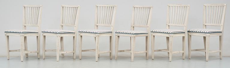 STOLAR, 6 st, sengustavianska, provins,  runt 1800.