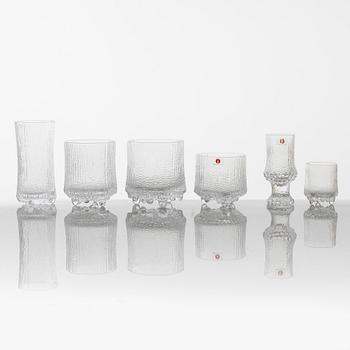 Tapio Wirkkala, glasservis, 42 delar, "Ultima Thule", Iittala, Finalnd.