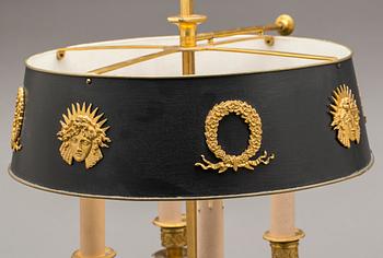 BORDSLAMPA, sk. Lampa à Bouillotte, empire-stil.