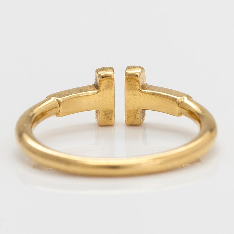 Tiffany & Co, sormus, "T-wire", 18K kultaa.