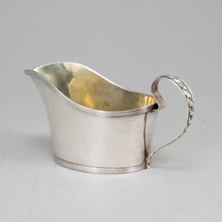 LORENSZ GEORG WEIS, gräddkanna, silver, Norrköping 1810.