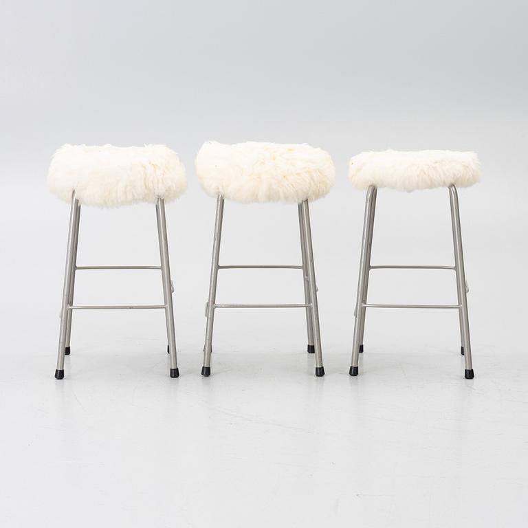 Stools, 3, latter half of the 20th century.