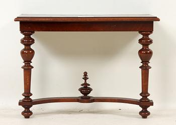 SPEGEL samt KONSOLBORD, nyrenässans, 1800/1900-tal.