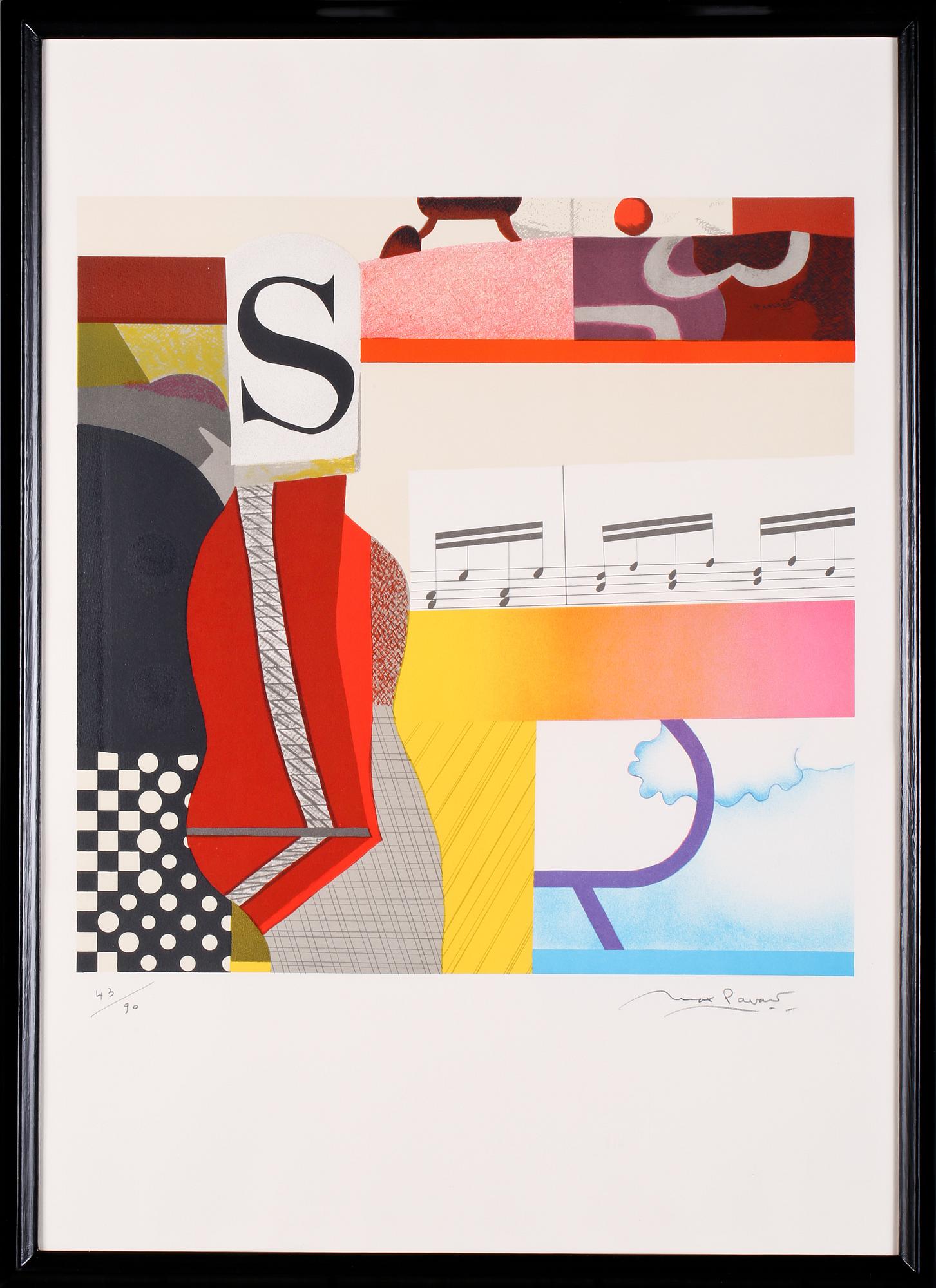 MAX PAPART, litografi, signerad och numrerad 43/90.