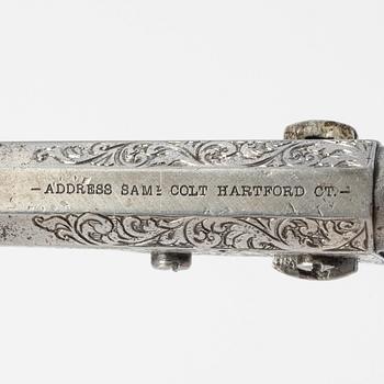 A Colt 1849 pocket percussion revolver, no 68741 for 1853.