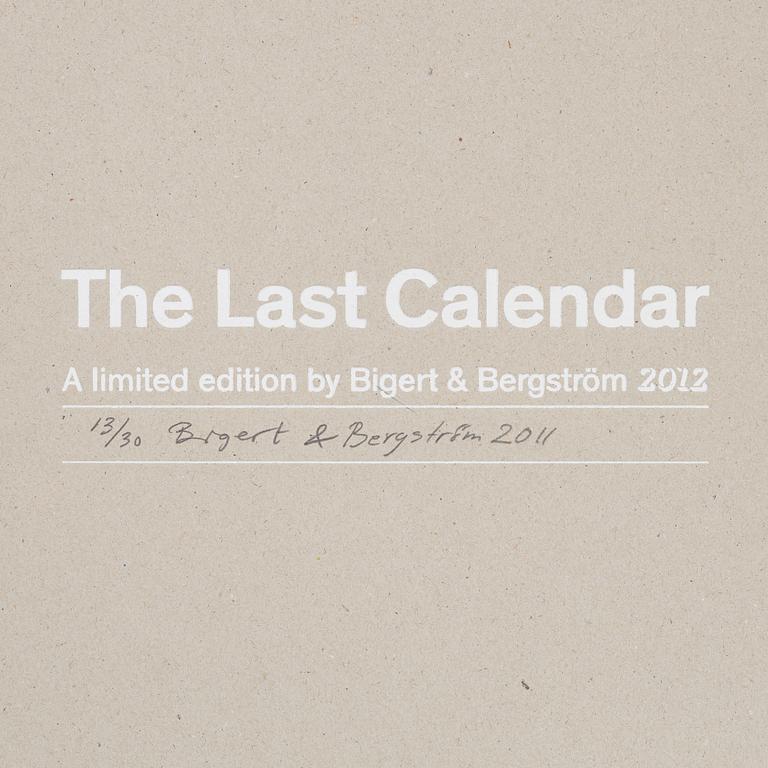 Bigert & Bergström, calendar and original work, signed.