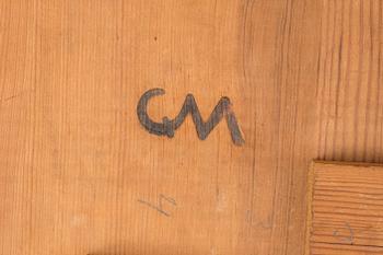SOFFBORD, Carl Malmsten, brännmärkt CM.