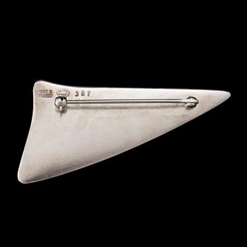 A silver brooch by Henning Koppel for Georg Jensen, after 1945.