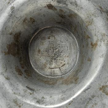 Oillamps, two similar, 19th century.