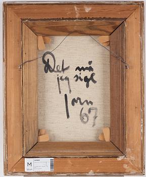 Asger Jorn, "Det må jag sige".