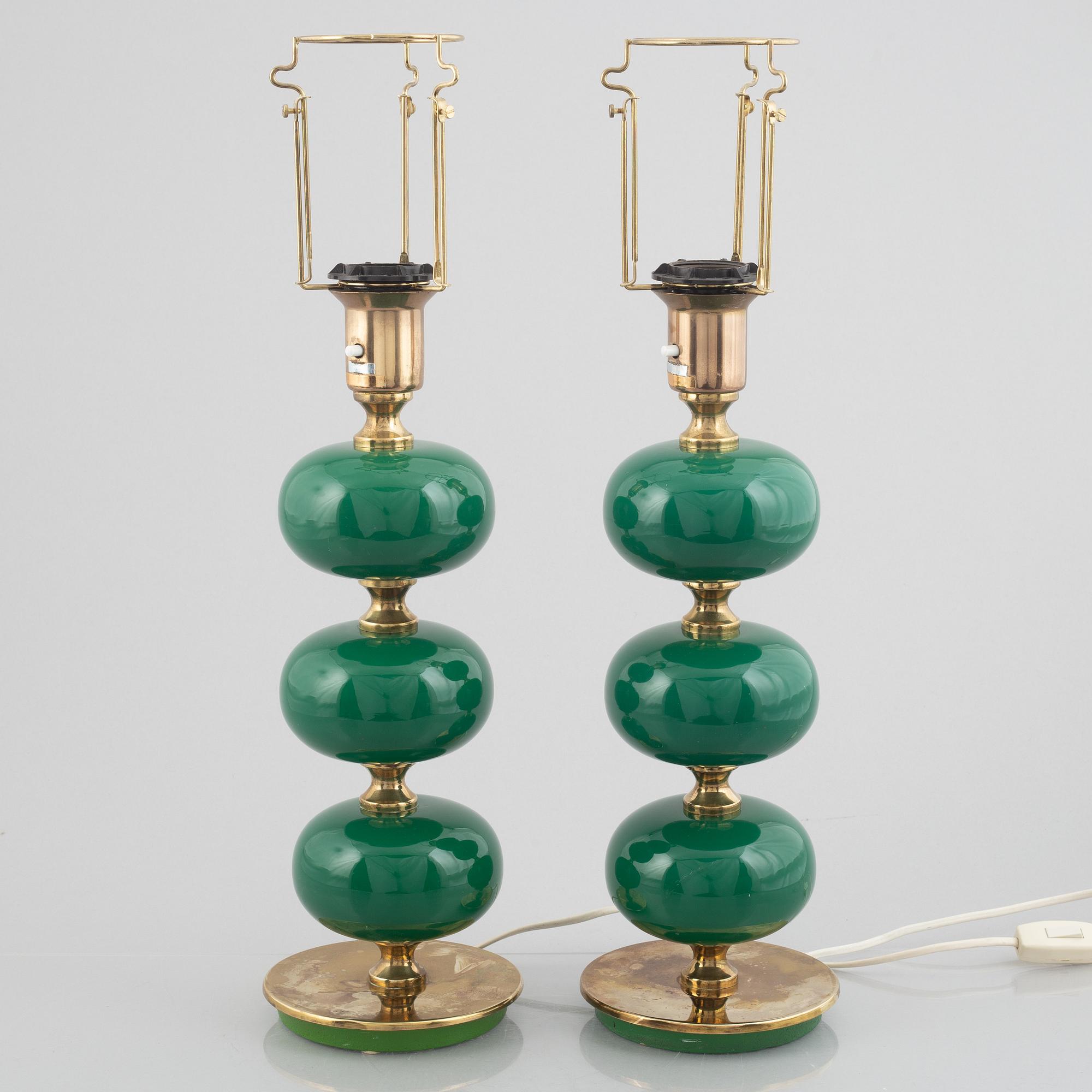 A pair of table lamps, Stilarmatur Tranås, 1970's.