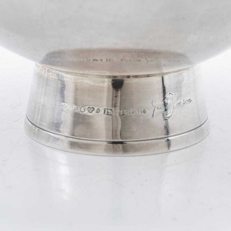 Gustaf Jansson, bowl, silver, C. G. Hallberg, Stockholm, 1959.