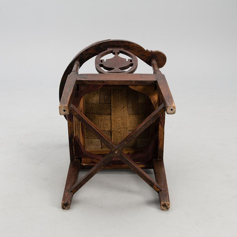 A 18th century corner chair.