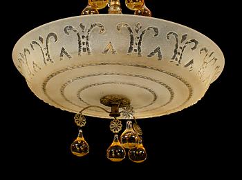 TAKLAMPA, 1900-talets andra kvartal, höjd ca 50 cm.