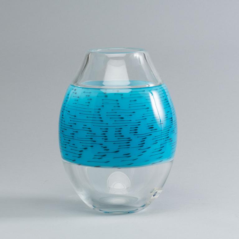 AN INCALMO CENEDESE VETRI AFRICA GLASS VASE, aprox 1995.