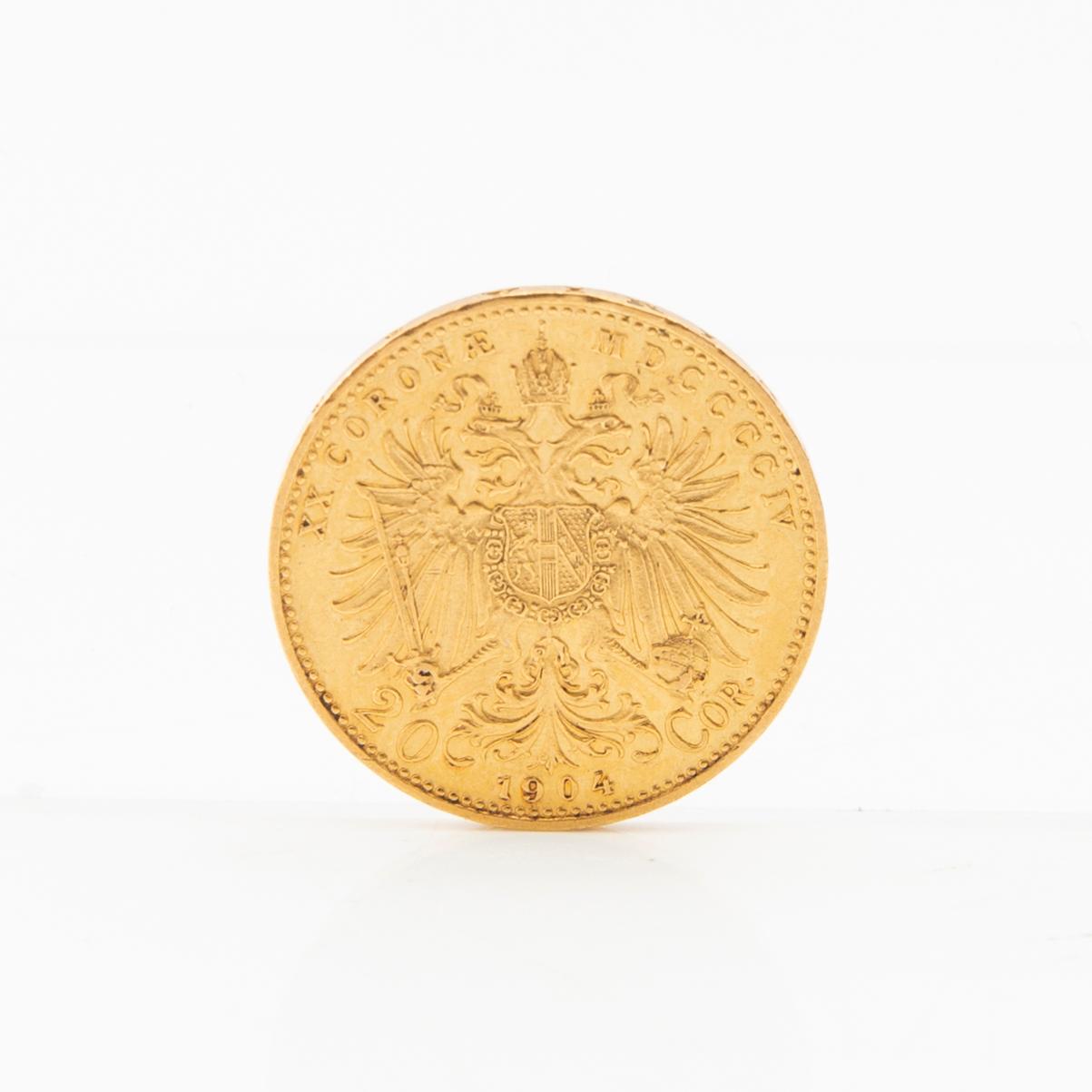 Gold coin 20 corona 1904 Austria/Hungary Franz Joseph I.