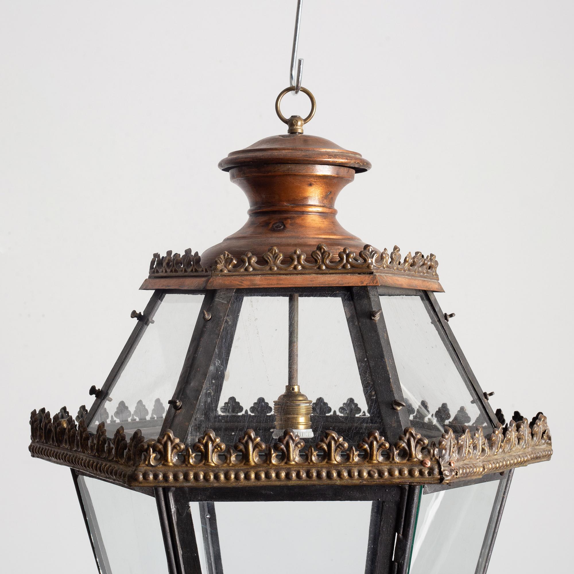 Taklyktor, ett par, 1800-talets slut.