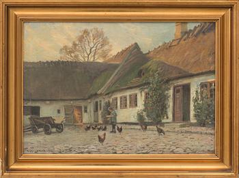 VIGGO LANGER, oil on canvas, signed and dated- 1926.