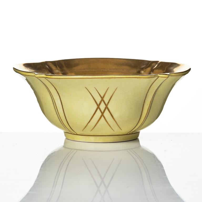 Wilhelm Kåge, Ask and bowls, 2 pcs, Gustavsberg 1927, 1929 and 1932.