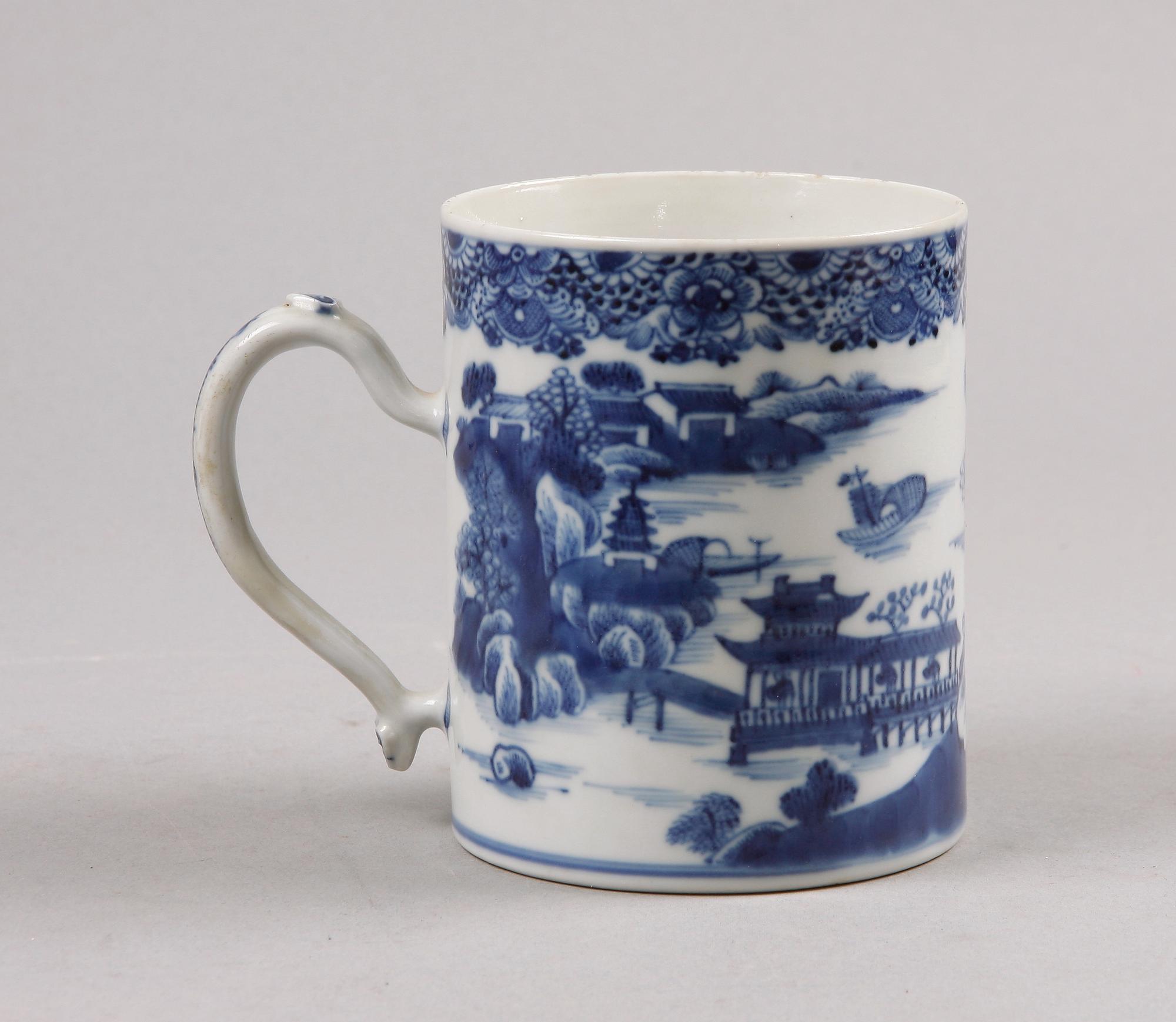 MUGG, porslin, Qianlong, Kina 1700-tal.
