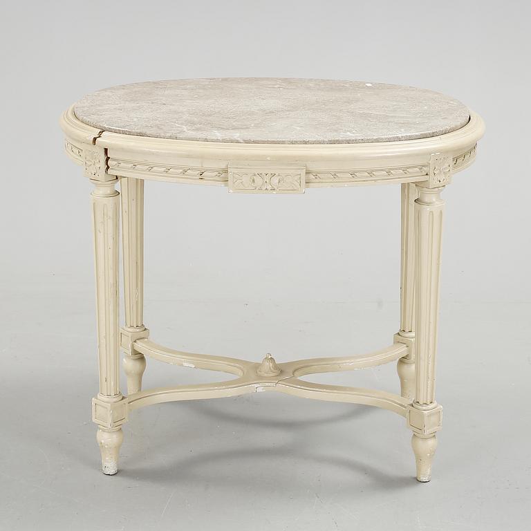 SALONGSGRUPP, 8 delar, gustaviansk stil, 1900-tal.