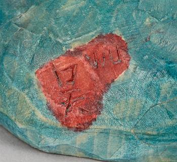 WU SHAOXIANG, skulptur, trä, sign.