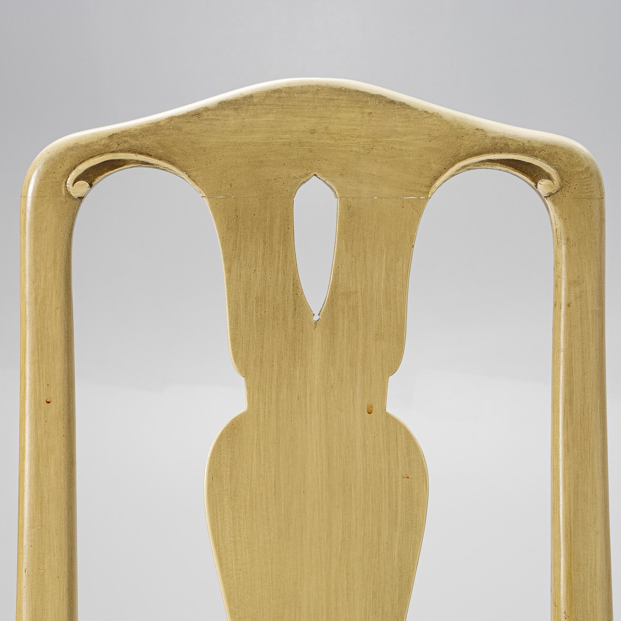 Dining group, 7 pieces. Rococo style, second half of the 20th century.