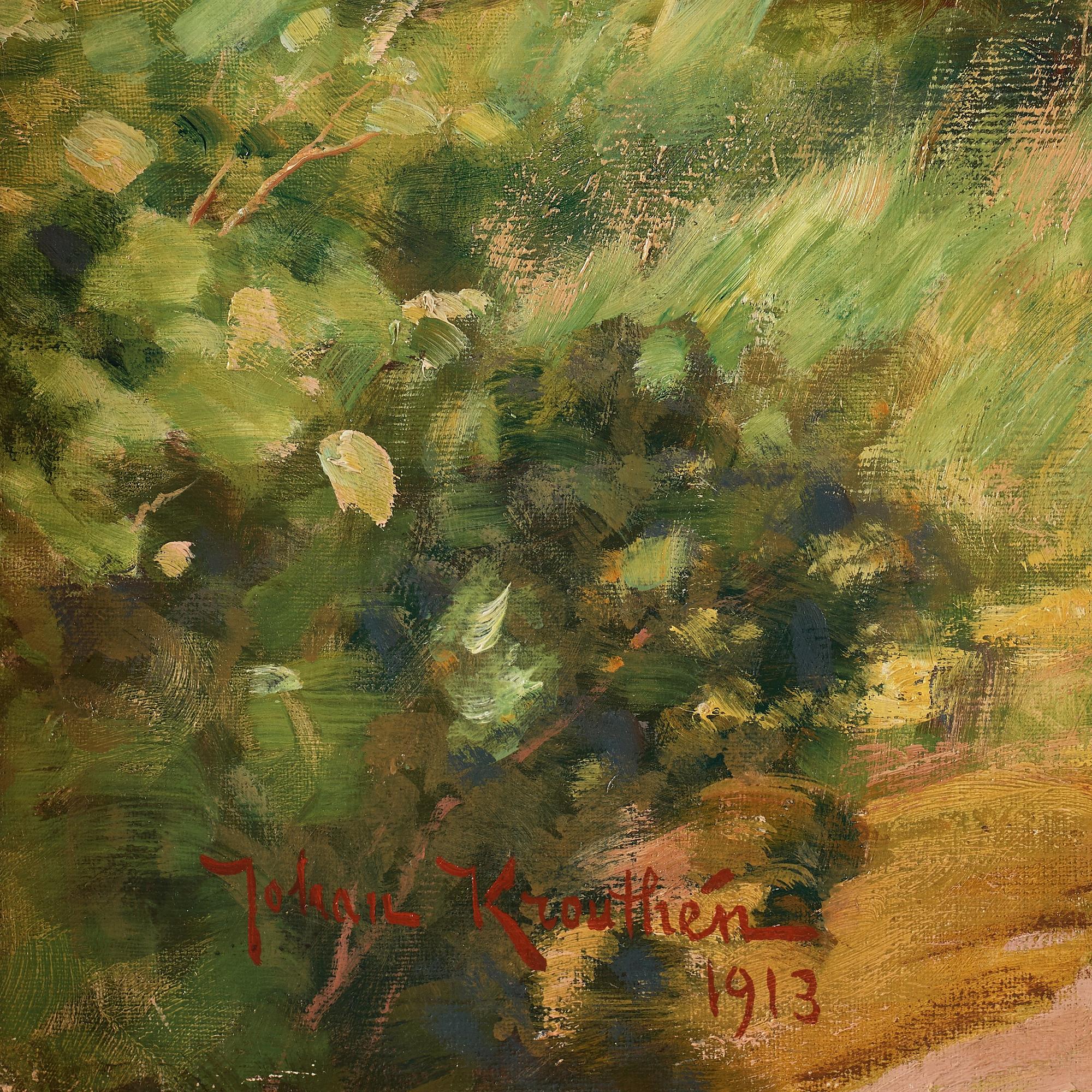 Johan Krouthén, Swedish summer landscape.