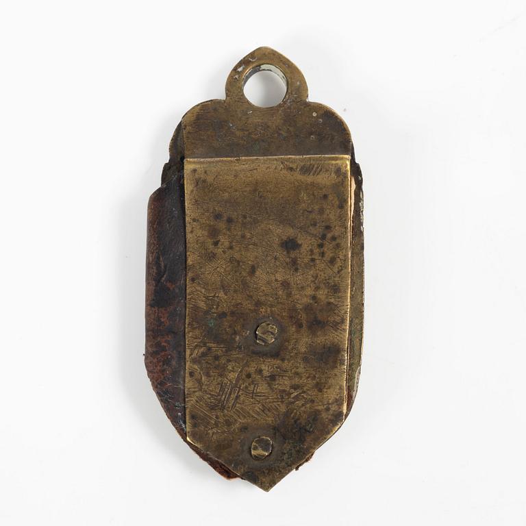 A pair of Baroque gilt brass mounts by C. C. Hartwig (caster active in Stockholm 1702-20).