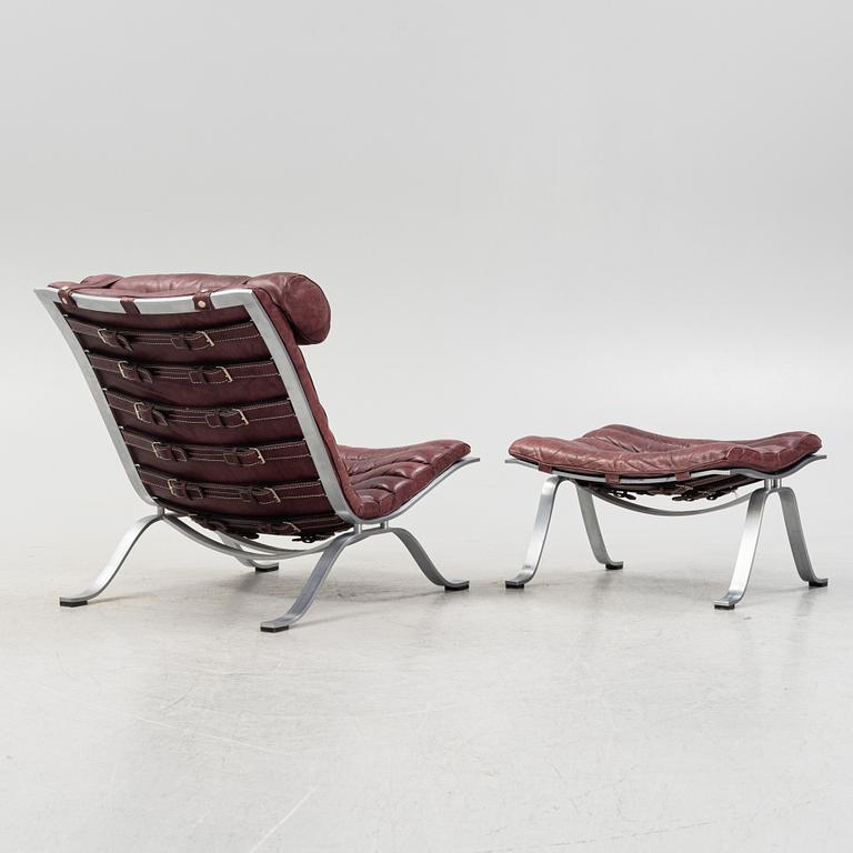 Arne Norell, an 'Ari' easy chair and ottoman, Norell Möbel AB, Sweden.