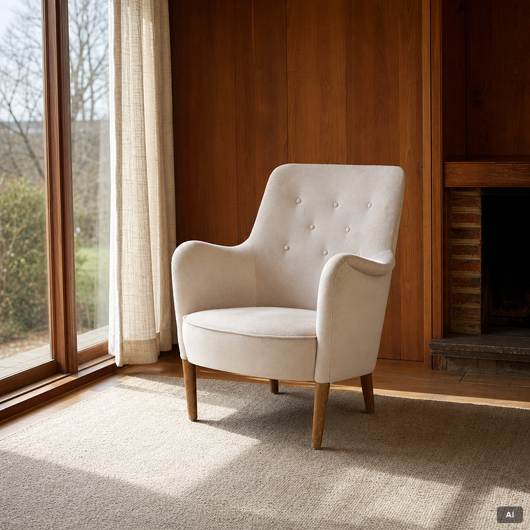 Carl Malmsten, a 'Konsert' armchair, Carl Malmsten AB, Sweden, 1962.