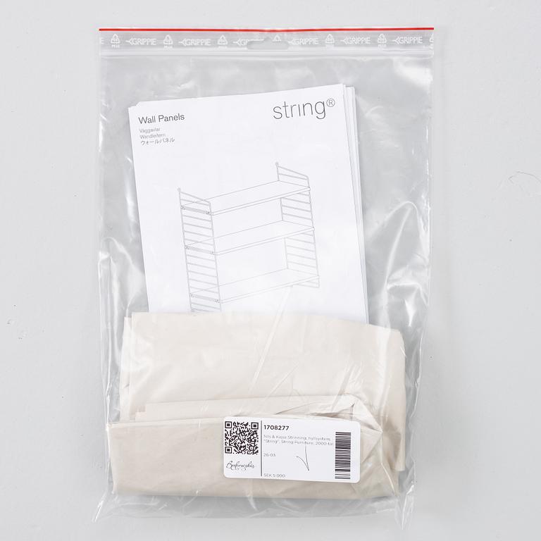 Nils & Kajsa Strinning, shelving system, "String", String Furniture, 21st century.