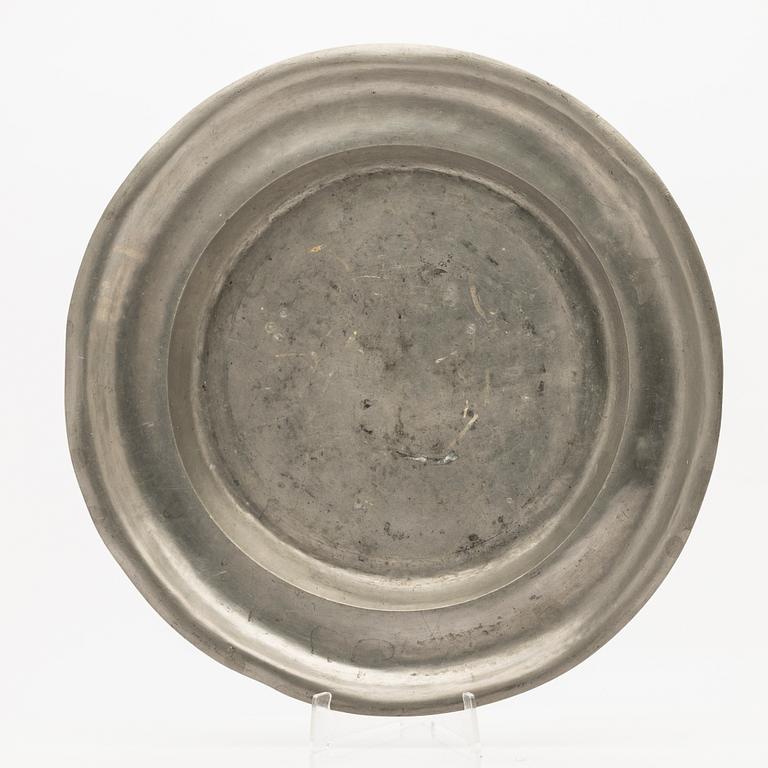 Johan Fredrik Werrenrath, bowl, pewter, Lund, 1868.