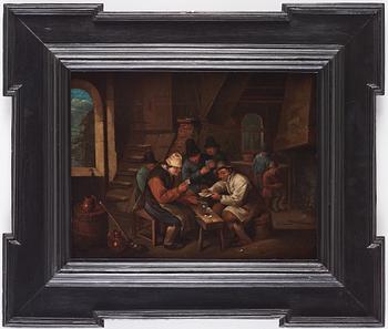 Adriaen van Ostade Follower of, The card players.