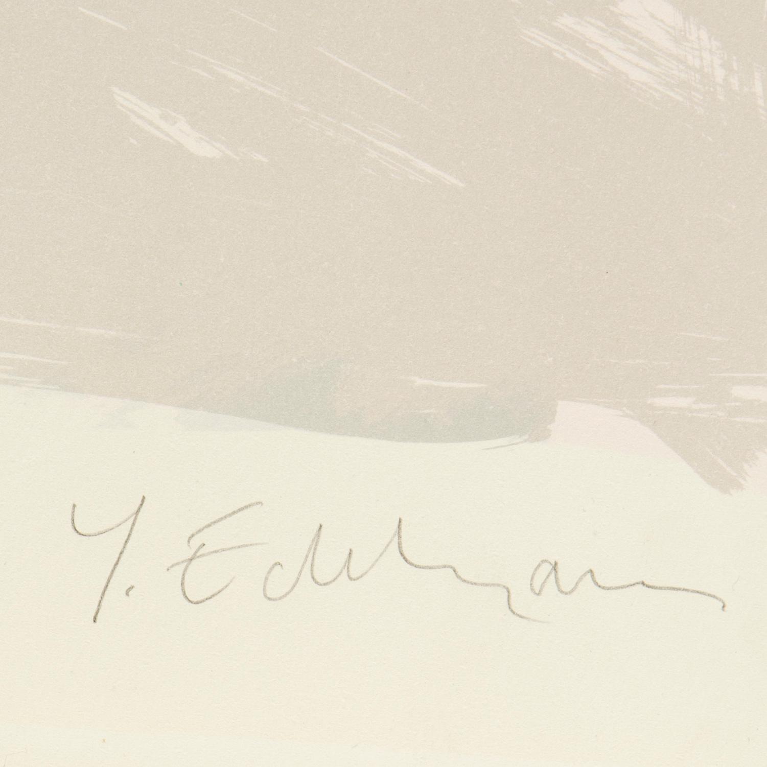 YRJÖ EDELMANN, color lithograph, signed Y. Edelmann and numbered 142/150 in pencil.