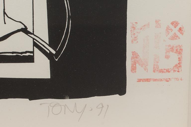 TONY MANIERI,  litografier 2 st signerade, daterad och numrerade 84/99.