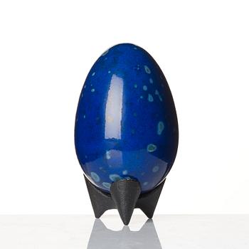 Hans Hedberg, a faience sculpture of an egg, Biot, France.