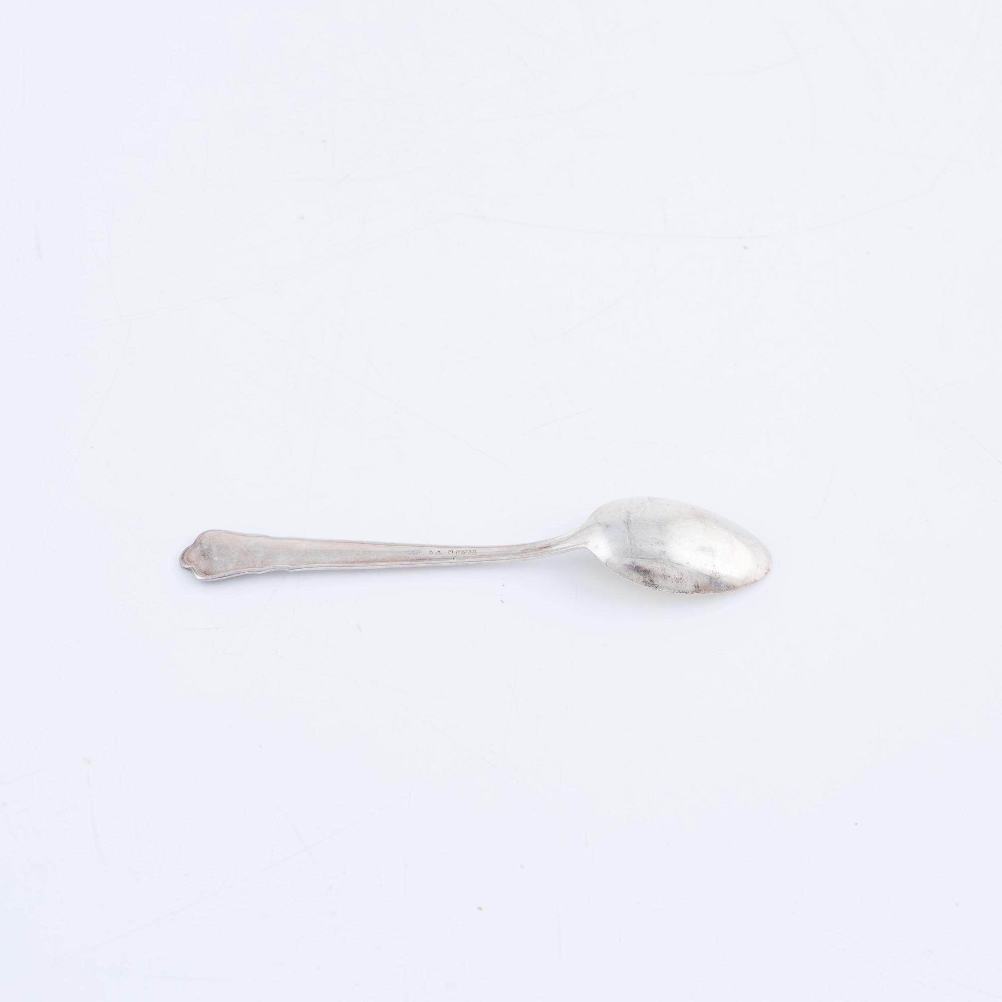 Skedar, 24 st, silver, modell "Ingrid", GAB, bl.a. Stockholm 1961.