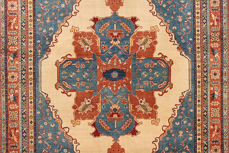 A Kazak carpet, c. 402 x 297 cm.