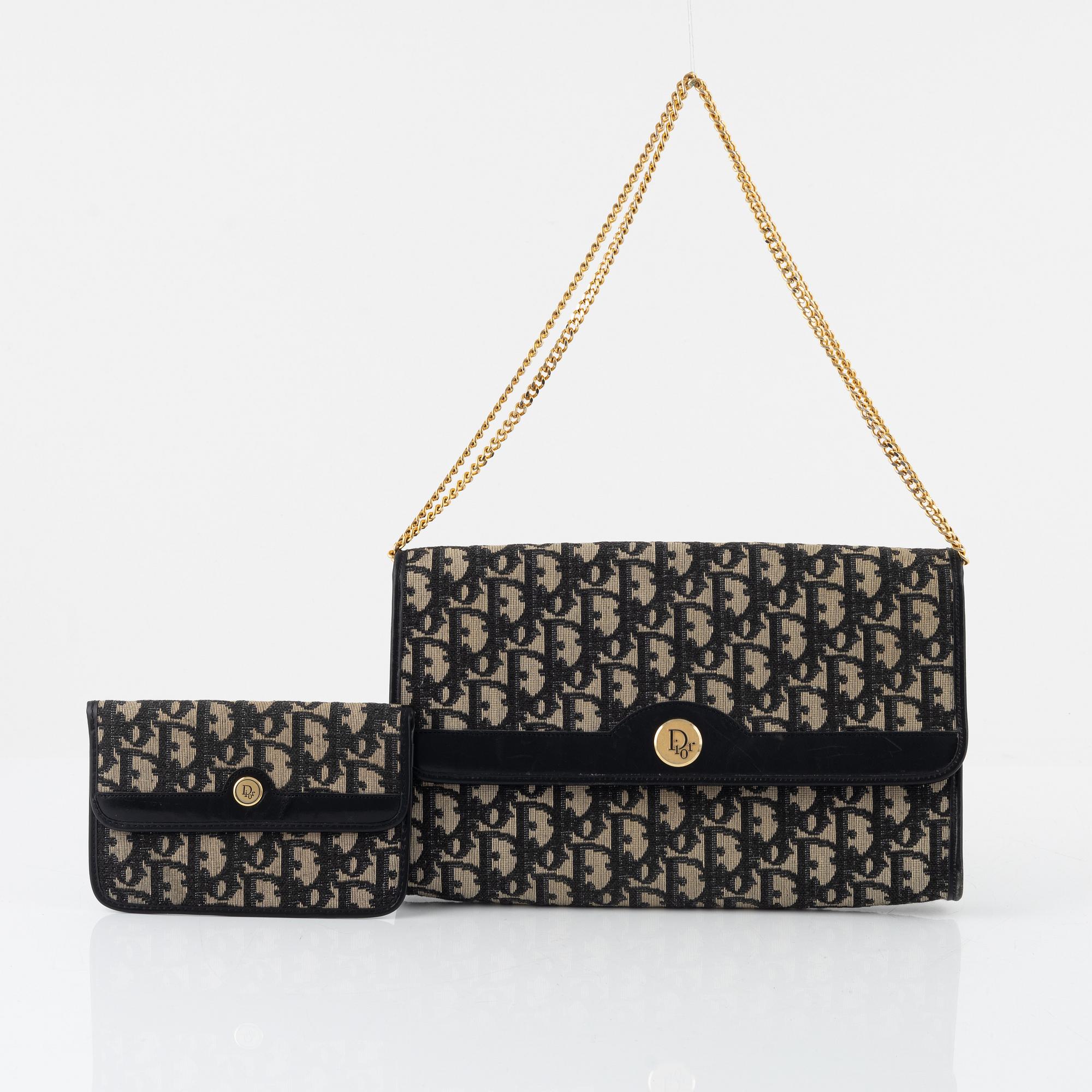 Christian Dior, handbag and wallet.