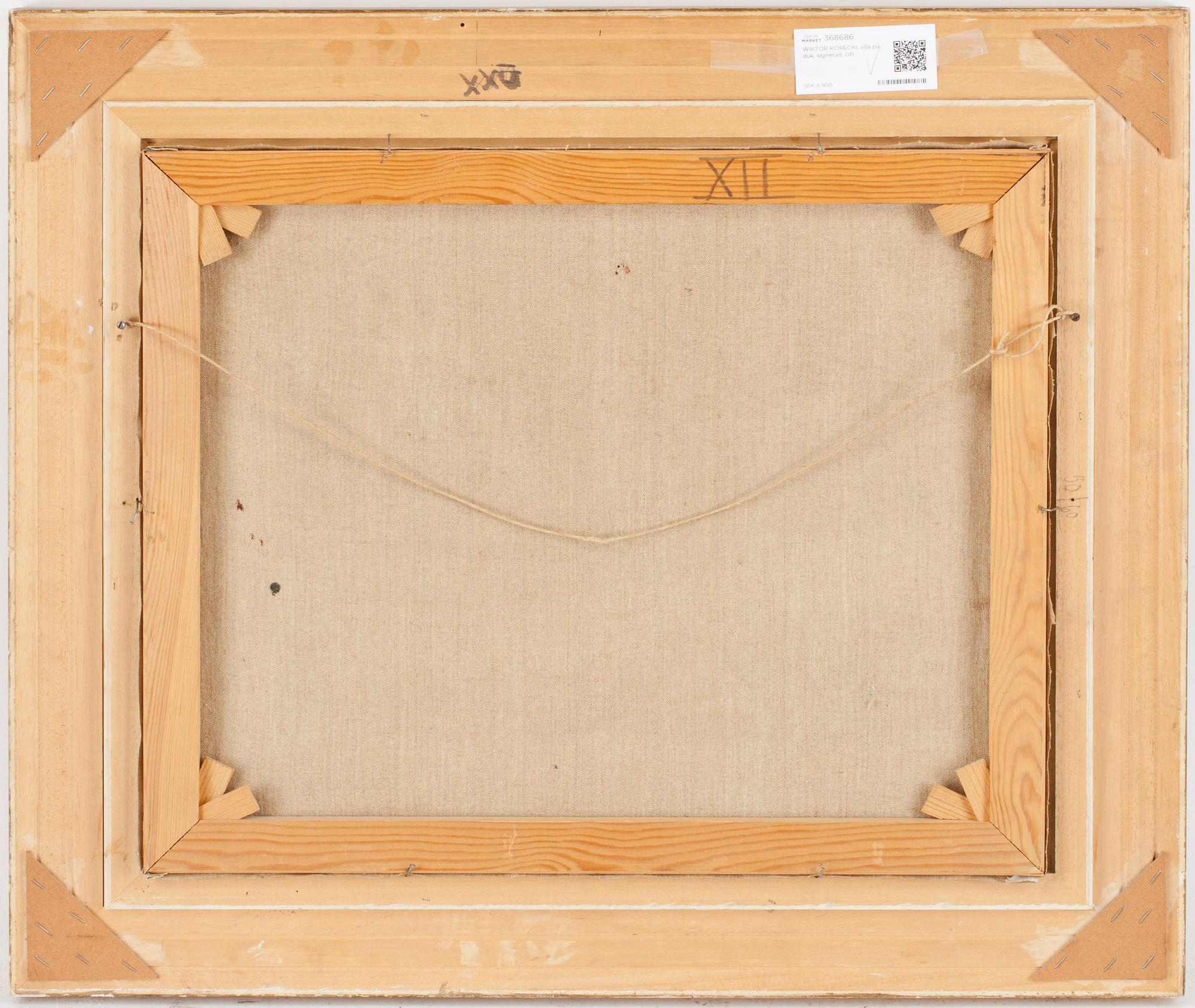 WIKTOR KORECKI, olja på duk, signerad.