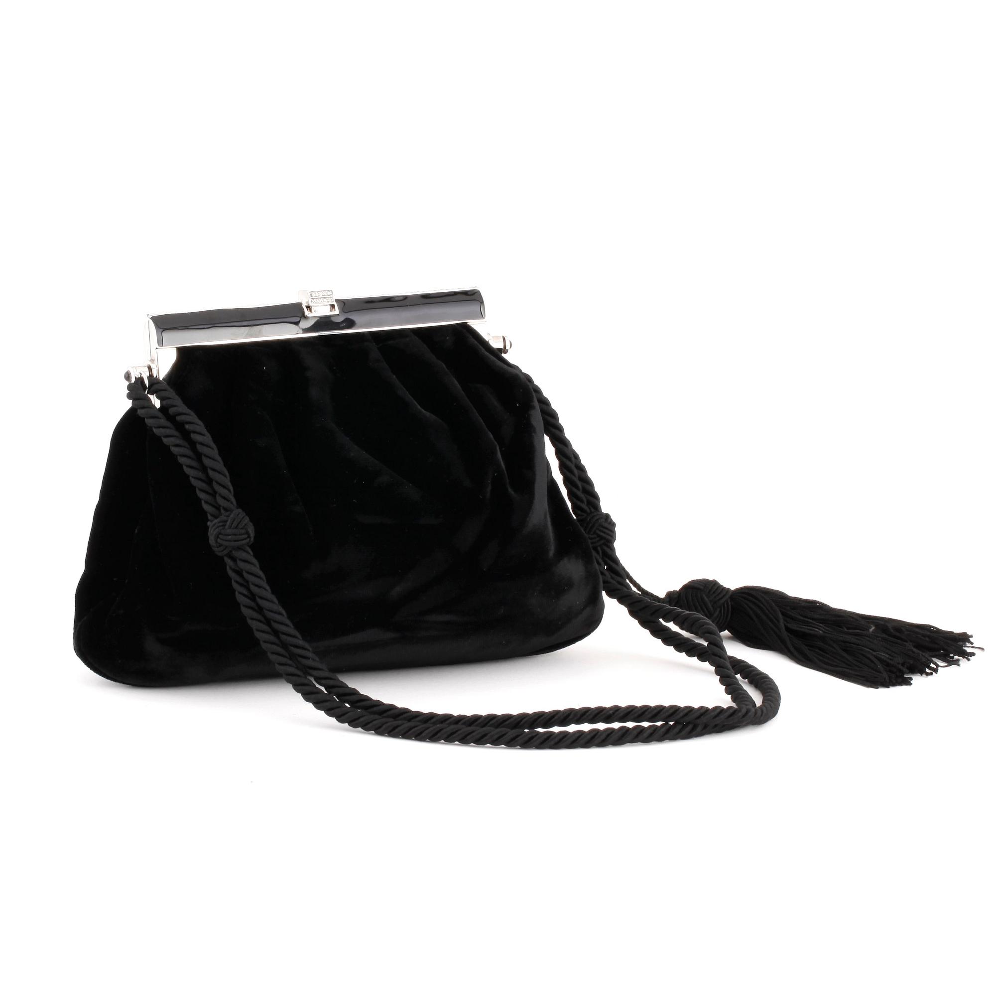 Ralph lauren velvet bag discount