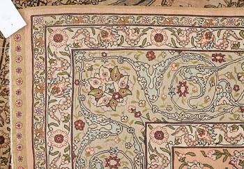 OLD SILK HEREKE. 179,5 x 124 cm.