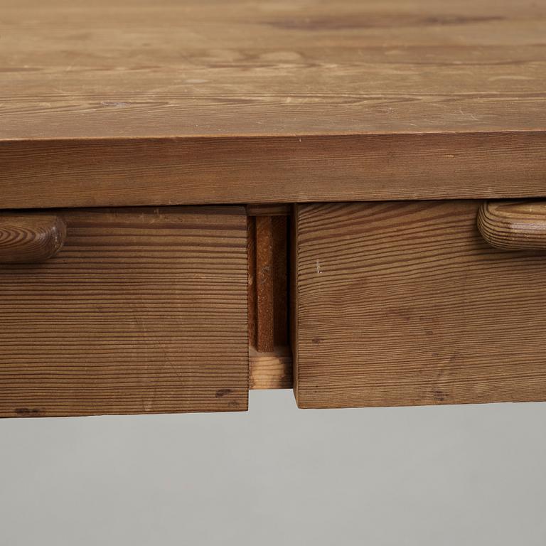 Axel Einar Hjorth, a stained pine desk, Nordiska Kompaniet, Sweden 1930's.