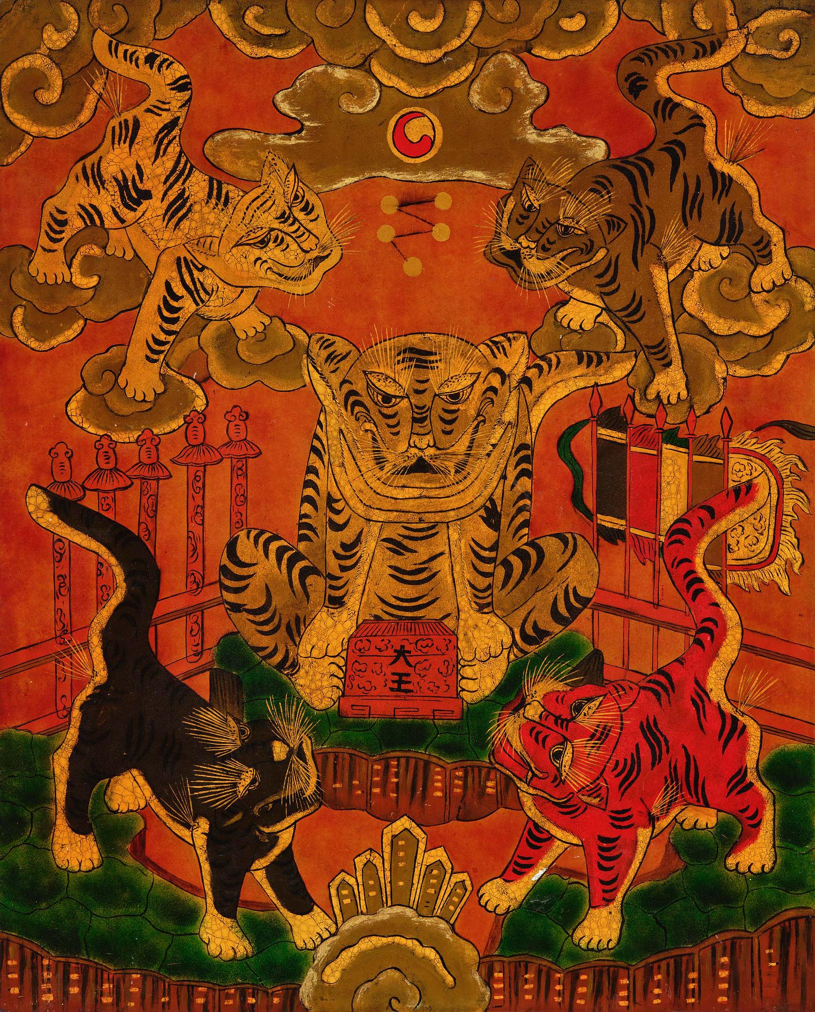 Toan Nguyen Duc, "Five Tigers"/"Cinq tigres", 1985.