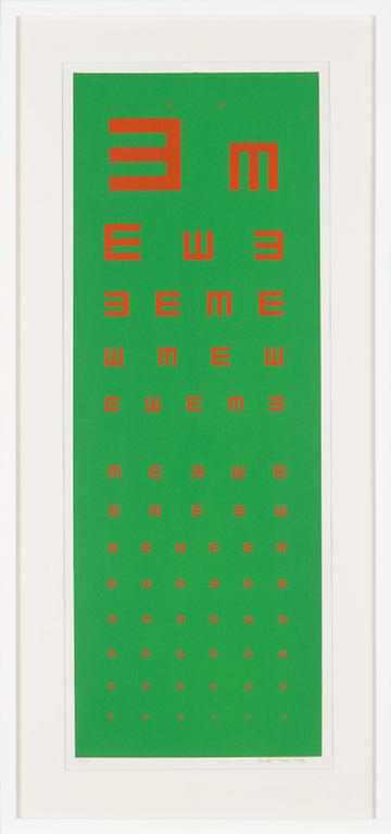 Pentti Tulla, serigrafi, signerad och daterad 1986, numrerad 29/50.