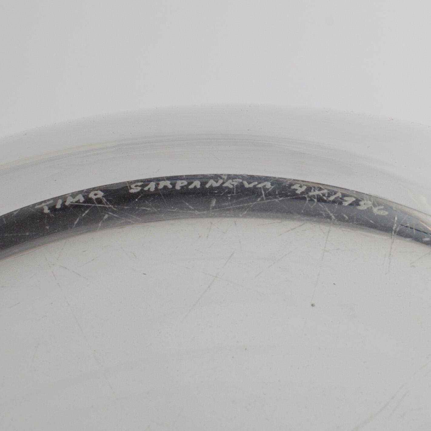 VAS, glas, "Globus", signerad Timo Sarpaneva och numrerad 4/1986.