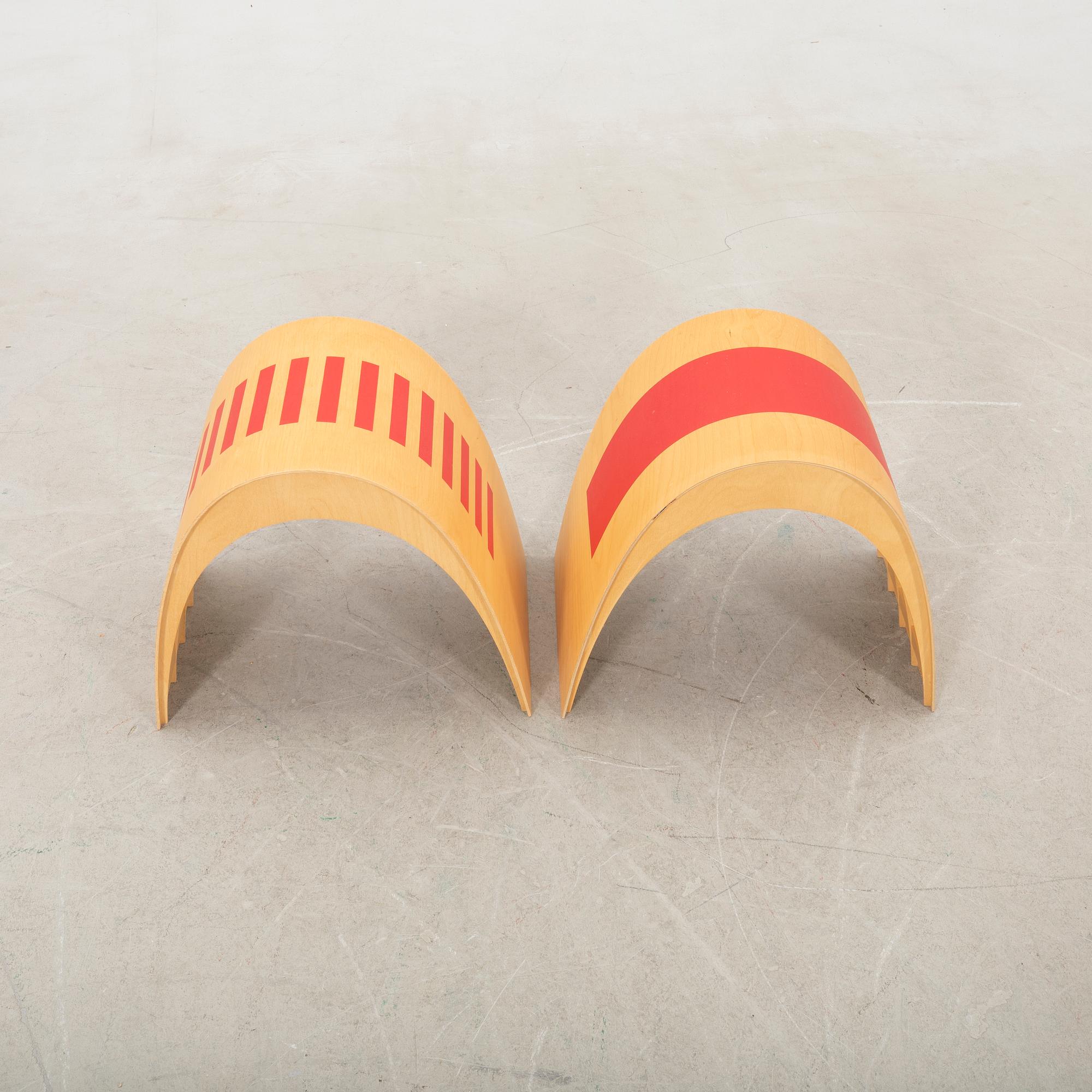 Maxjenny Forslund & Thomas Bentzen, stools 2 pcs 2001.