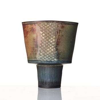 Wilhelm Kåge, a Farsta stoneware vase, Gustavsbergs Studio 1950s.