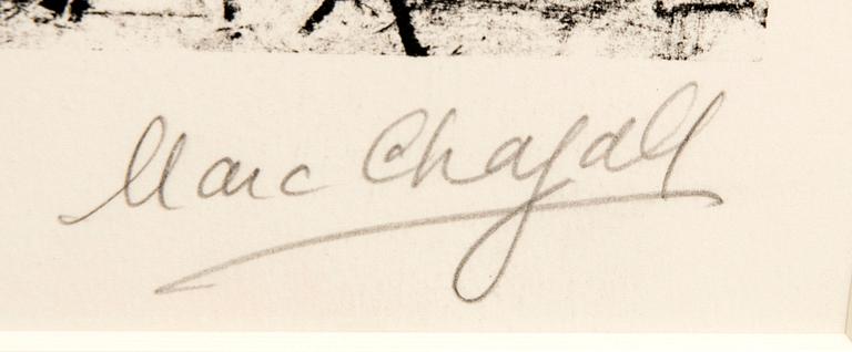 Marc Chagall, litografi signerad och numrerad 18/30.